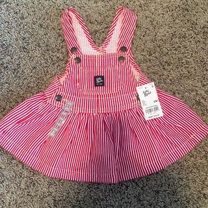 Baby Hickory Stripe Twill Jumper Dress